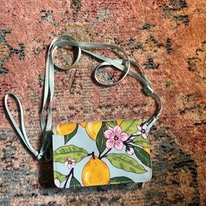 Vera Bradley Lemon Floral Wristlet